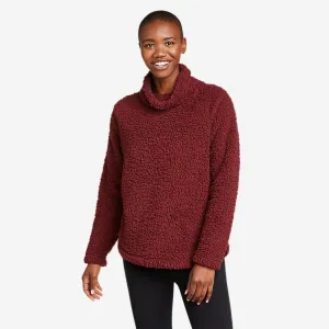 Eddie Bauer Women's Fireside Plush Fleece Pullover - Dusty Red Eddie Bauer