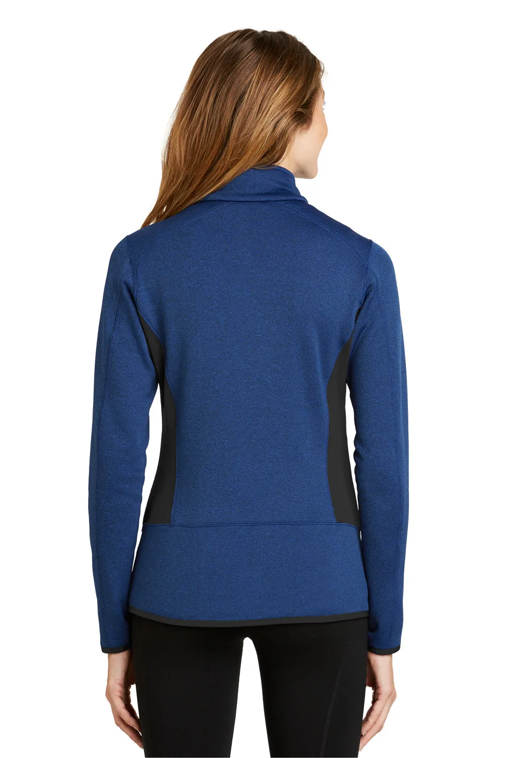 Eddie Bauer Womens Full Zip Fleece Jacket - Heather Blue  Exquisite Clothing Eddie-Bauer