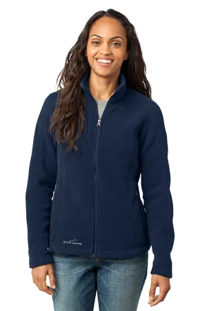 Eddie Bauer Womens Full Zip Fleece Jacket - River Navy Blue  Exquisite Clothing Eddie-Bauer