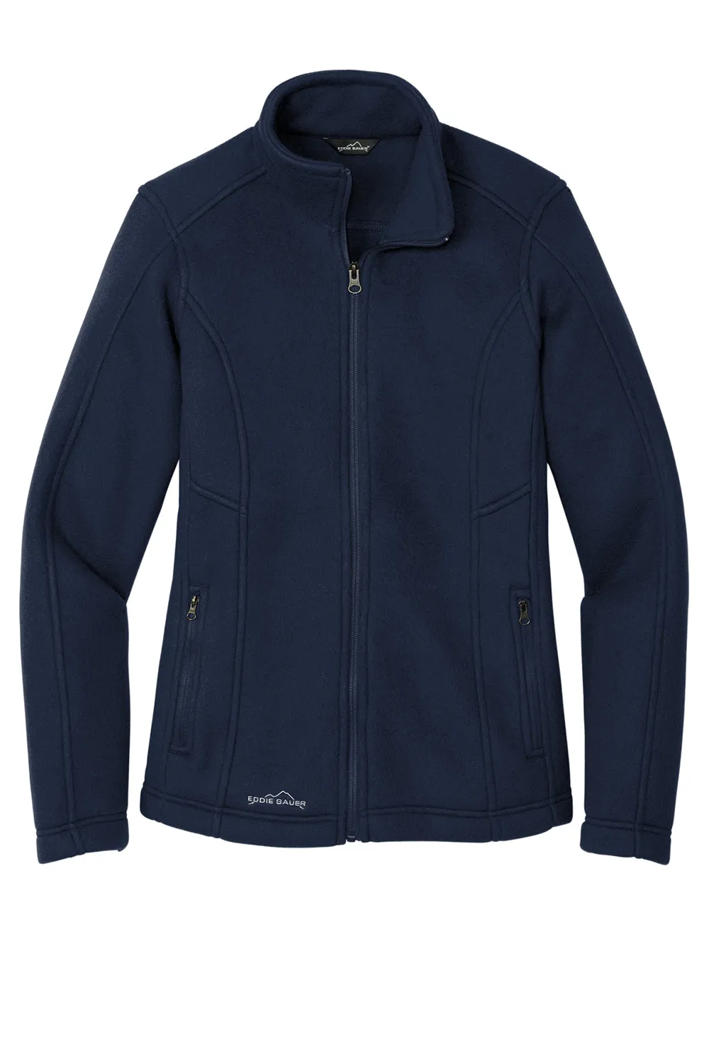 Eddie Bauer Womens Full Zip Fleece Jacket - River Navy Blue  Exquisite Clothing Eddie-Bauer