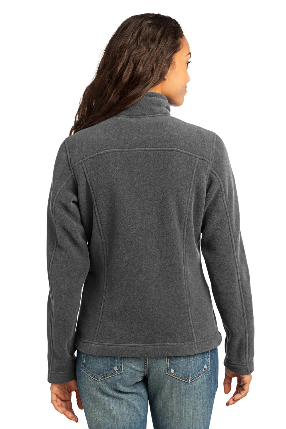 Eddie Bauer Womens Full Zip Fleece Jacket - Steel Grey  Exquisite Clothing Eddie-Bauer