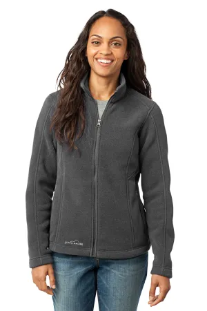 Eddie Bauer Womens Full Zip Fleece Jacket - Steel Grey  Exquisite Clothing Eddie-Bauer