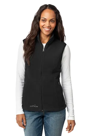 Eddie Bauer Womens Full Zip Fleece Vest - Black  Exquisite Clothing Eddie-Bauer