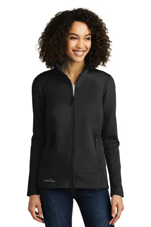 Eddie Bauer Womens Highpoint Pill Resistant Fleece Full Zip Jacket - Black  Exquisite Clothing Eddie-Bauer