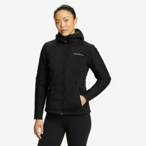 Eddie Bauer Women's IgniteLite Stretch Reversible Hooded Jacket - Black Eddie Bauer