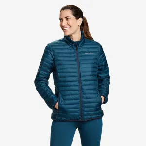 Eddie Bauer Women's Microlight Down Jacket - Teal Eddie Bauer