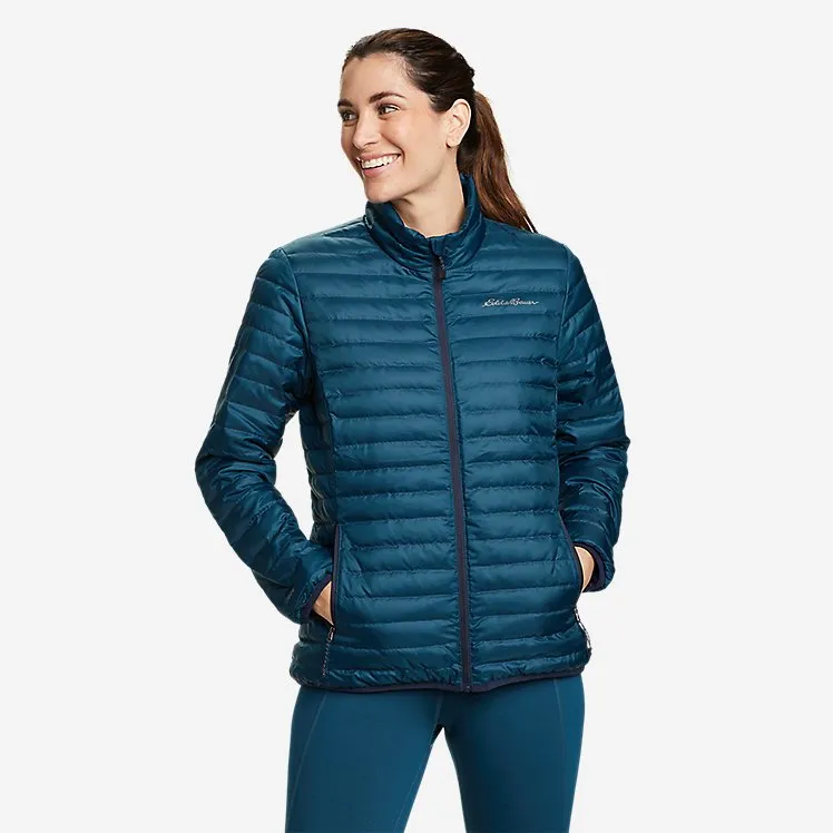 Eddie Bauer Women's Microlight Down Jacket - Teal Eddie Bauer