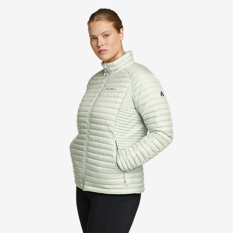 Eddie Bauer Women's MicroTherm 2.0 Down Puffer Jacket - Light Green Eddie Bauer