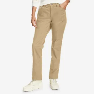 Eddie Bauer Women's Mountain Ops Canvas Pants - Light Khaki Eddie Bauer