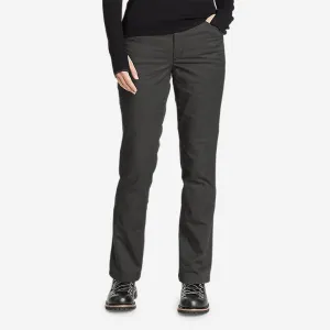 Eddie Bauer Women's Mountain Ops Lined Canvas Pants - Dark Grey Eddie Bauer