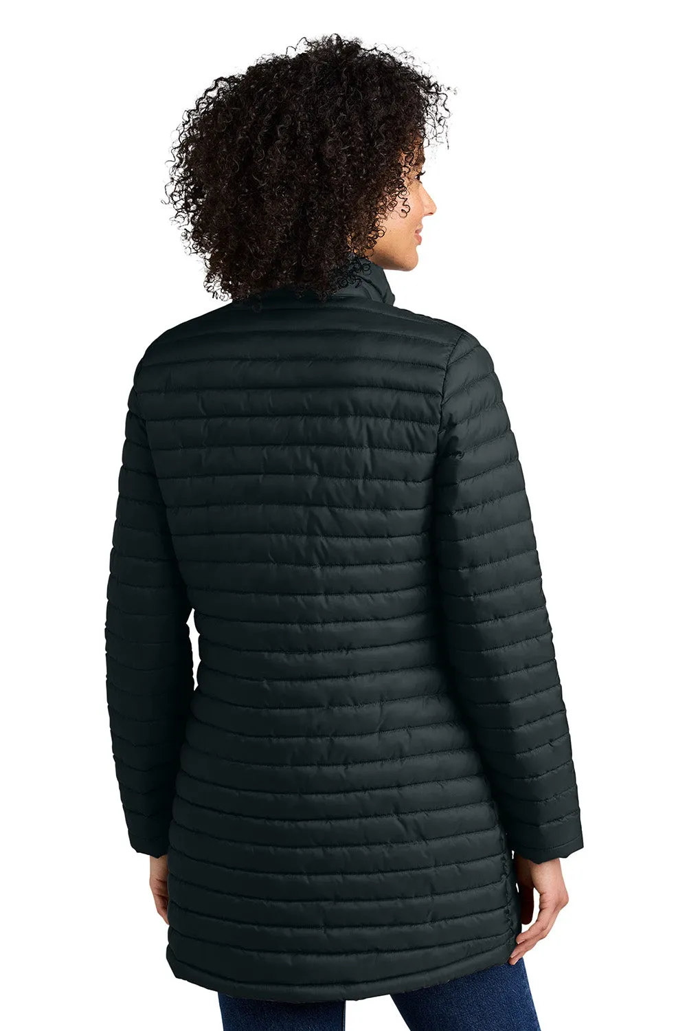 Eddie Bauer Womens Packable Quilted Water Resistant Full Zip Jacket - Black  Exquisite Clothing Eddie-Bauer