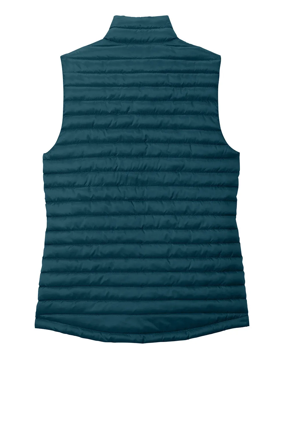 Eddie Bauer Womens Packable Quilted Water Resistant Full Zip Vest - Adriatic Blue  Exquisite Clothing Eddie-Bauer