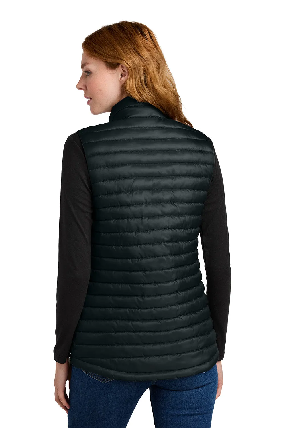 Eddie Bauer Womens Packable Quilted Water Resistant Full Zip Vest - Black  Exquisite Clothing Eddie-Bauer