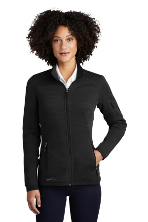 Eddie Bauer Womens Pill Resistant Fleece Full Zip Jacket - Black  Exquisite Clothing Eddie-Bauer