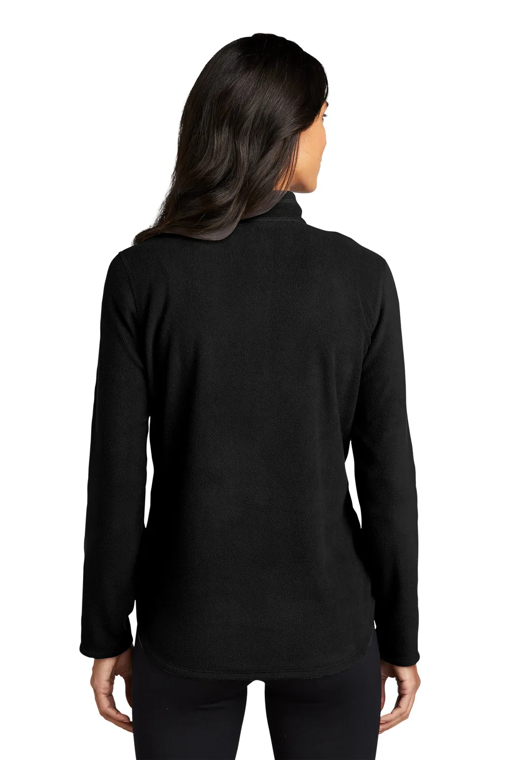 Eddie Bauer Womens Pill Resistant Microfleece 1/4 Zip Jacket - Black  Exquisite Clothing Eddie-Bauer