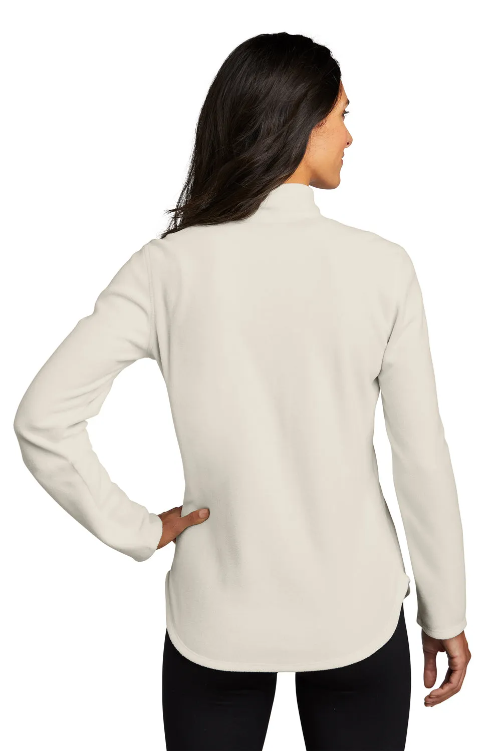 Eddie Bauer Womens Pill Resistant Microfleece 1/4 Zip Jacket - Ivory  Exquisite Clothing Eddie-Bauer