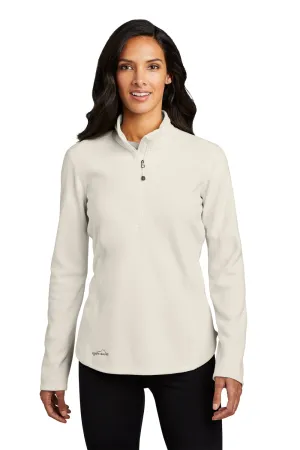 Eddie Bauer Womens Pill Resistant Microfleece 1/4 Zip Jacket - Ivory  Exquisite Clothing Eddie-Bauer