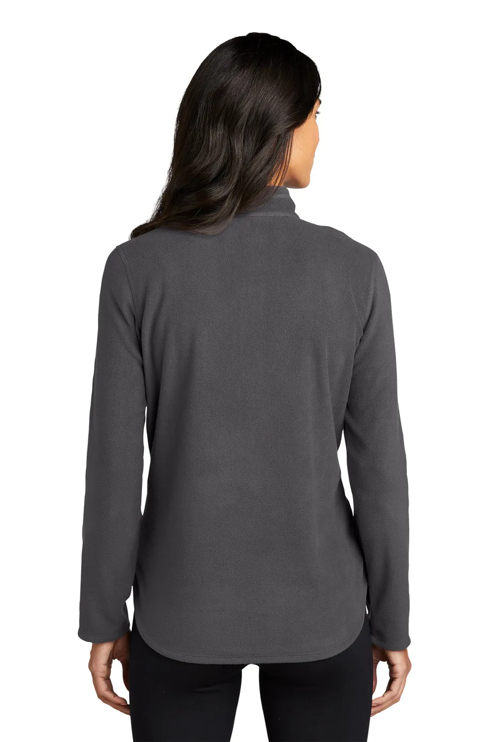 Eddie Bauer Womens Pill Resistant Microfleece 1/4 Zip Jacket - Steel Grey  Exquisite Clothing Eddie-Bauer