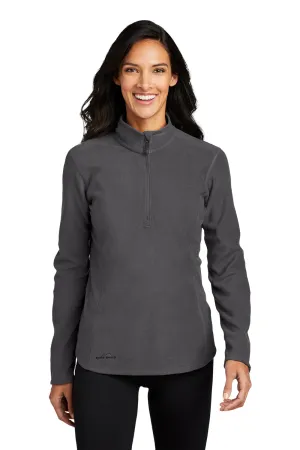 Eddie Bauer Womens Pill Resistant Microfleece 1/4 Zip Jacket - Steel Grey  Exquisite Clothing Eddie-Bauer