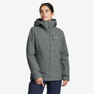 Eddie Bauer Women's Powder Search 3-In-1 Jacket - Blue Eddie Bauer