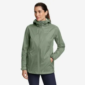 Eddie Bauer Women's RIPPAC Pro Waterproof Rain Jacket - Mineral Green Eddie Bauer