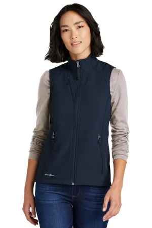 Eddie Bauer Womens Stretch Soft Shell Full Zip Vest - River Navy Blue  Exquisite Clothing Eddie-Bauer