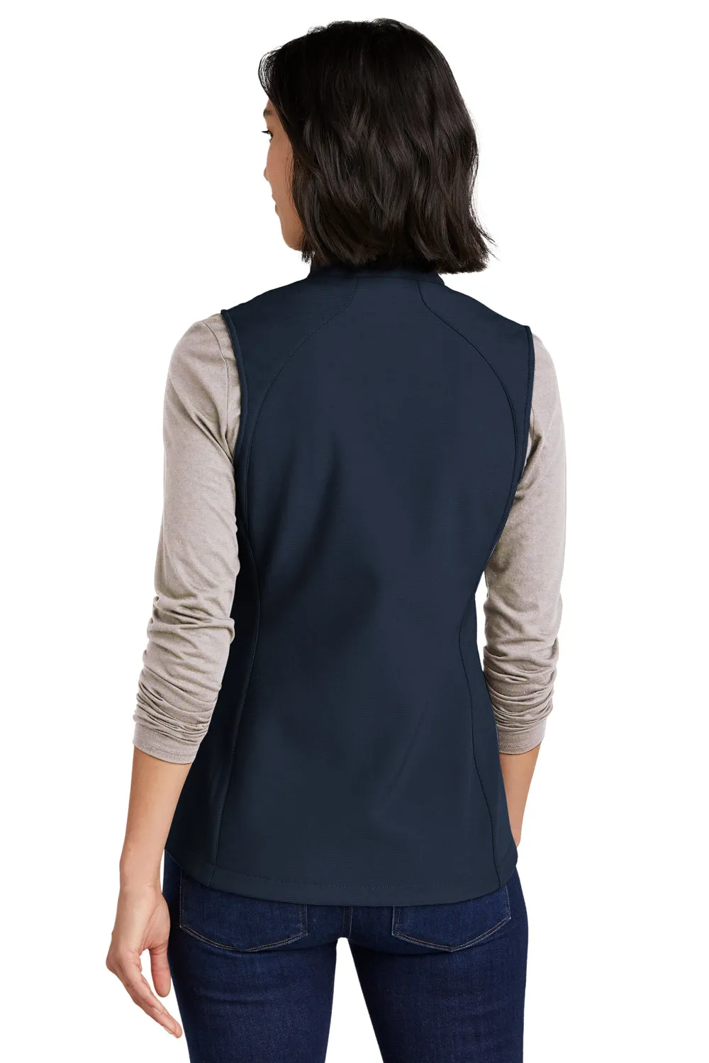 Eddie Bauer Womens Stretch Soft Shell Full Zip Vest - River Navy Blue  Exquisite Clothing Eddie-Bauer