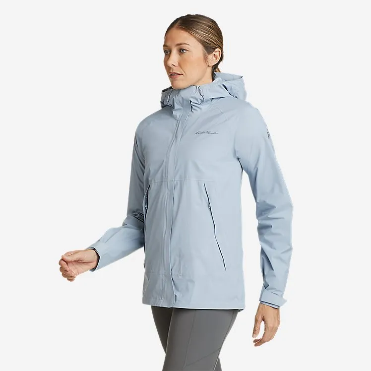 Eddie Bauer Women's Super Sevens Waterproof Rain Jacket Lightweight - Blue Smoke Eddie Bauer