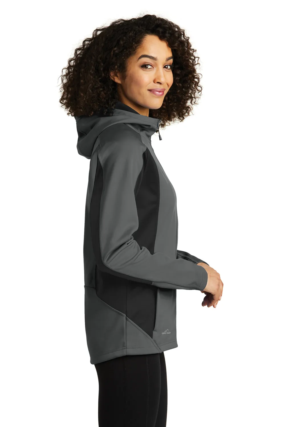 Eddie Bauer Womens Trail Water Resistant Full Zip Hooded Jacket - Metal Grey  Exquisite Clothing Eddie-Bauer