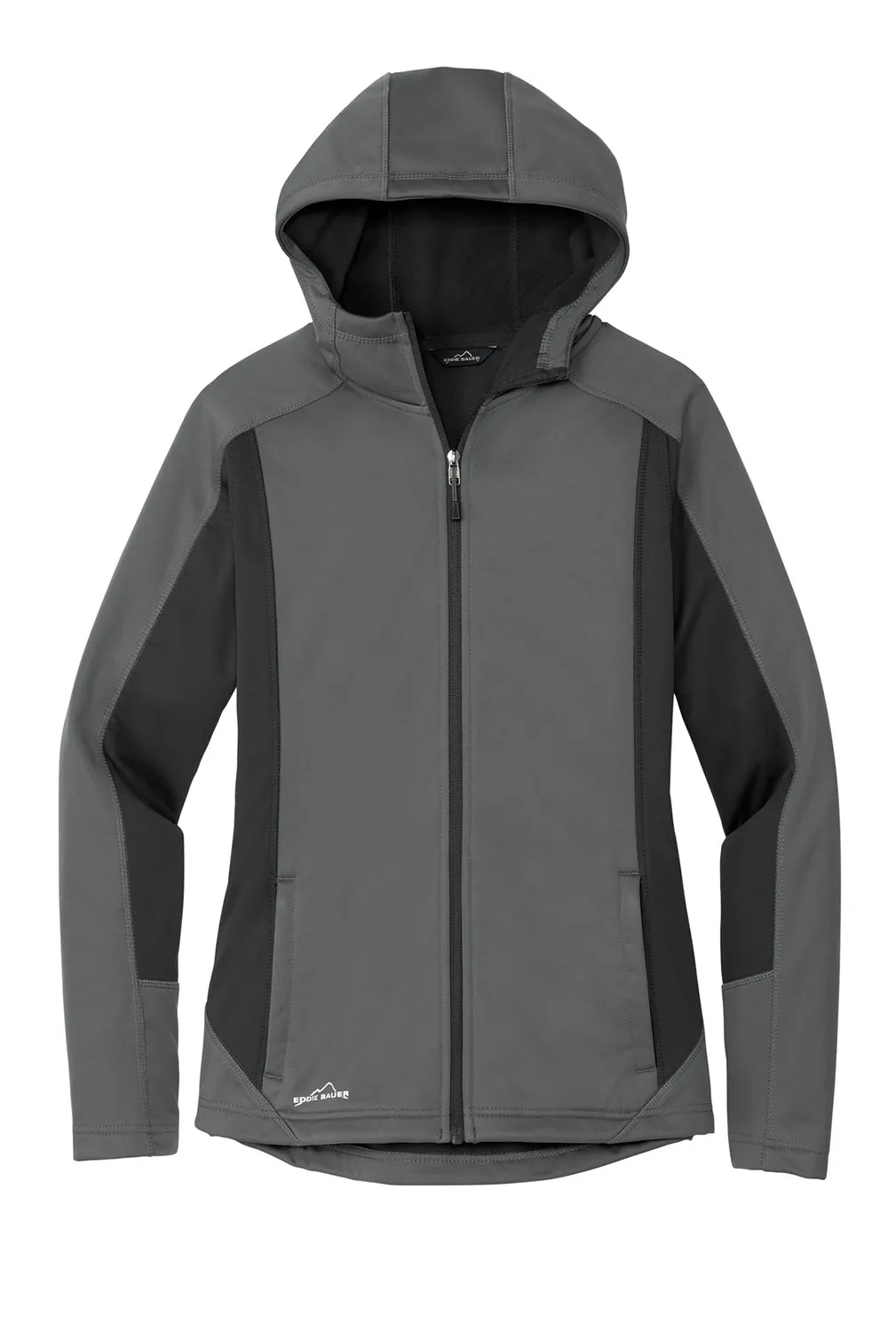 Eddie Bauer Womens Trail Water Resistant Full Zip Hooded Jacket - Metal Grey  Exquisite Clothing Eddie-Bauer