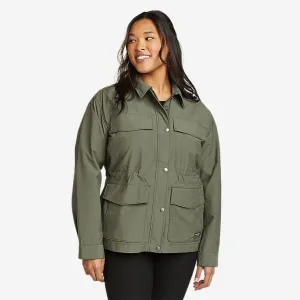 Eddie Bauer Women's Trekker Shirt Jacket - Light Green Eddie Bauer