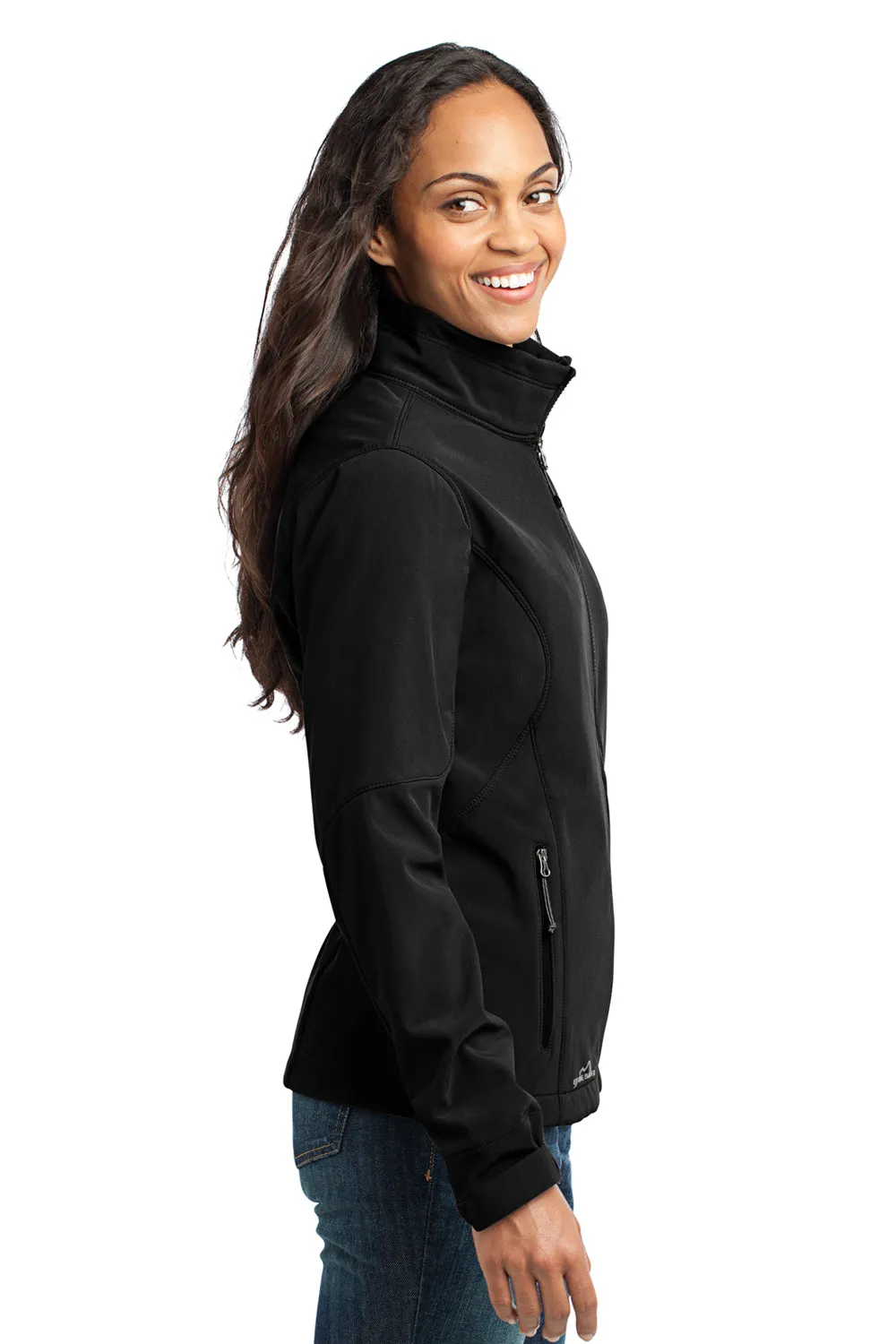 Eddie Bauer Womens Water Resistant Full Zip Jacket - Black  Exquisite Clothing Eddie-Bauer