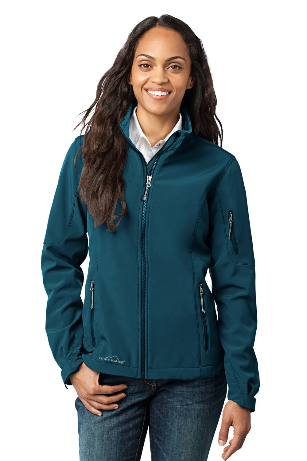 Eddie Bauer Womens Water Resistant Full Zip Jacket - Dark Adriatic Blue  Exquisite Clothing Eddie-Bauer