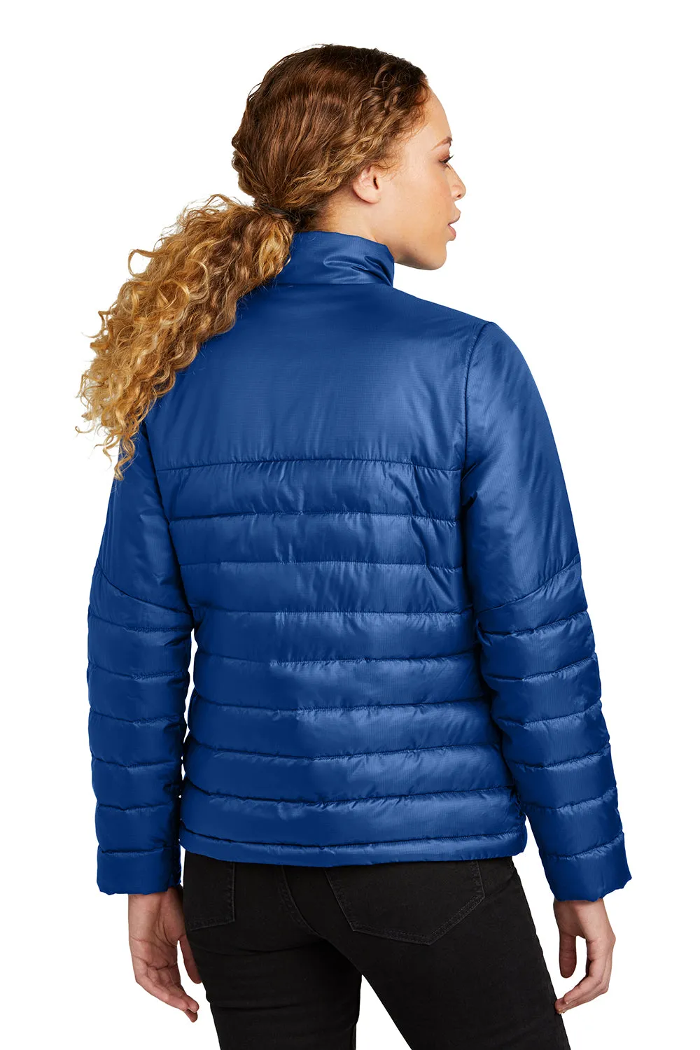 Eddie Bauer Womens Water Resistant Quilted Full Zip Jacket - Cobalt Blue  Exquisite Clothing Eddie-Bauer