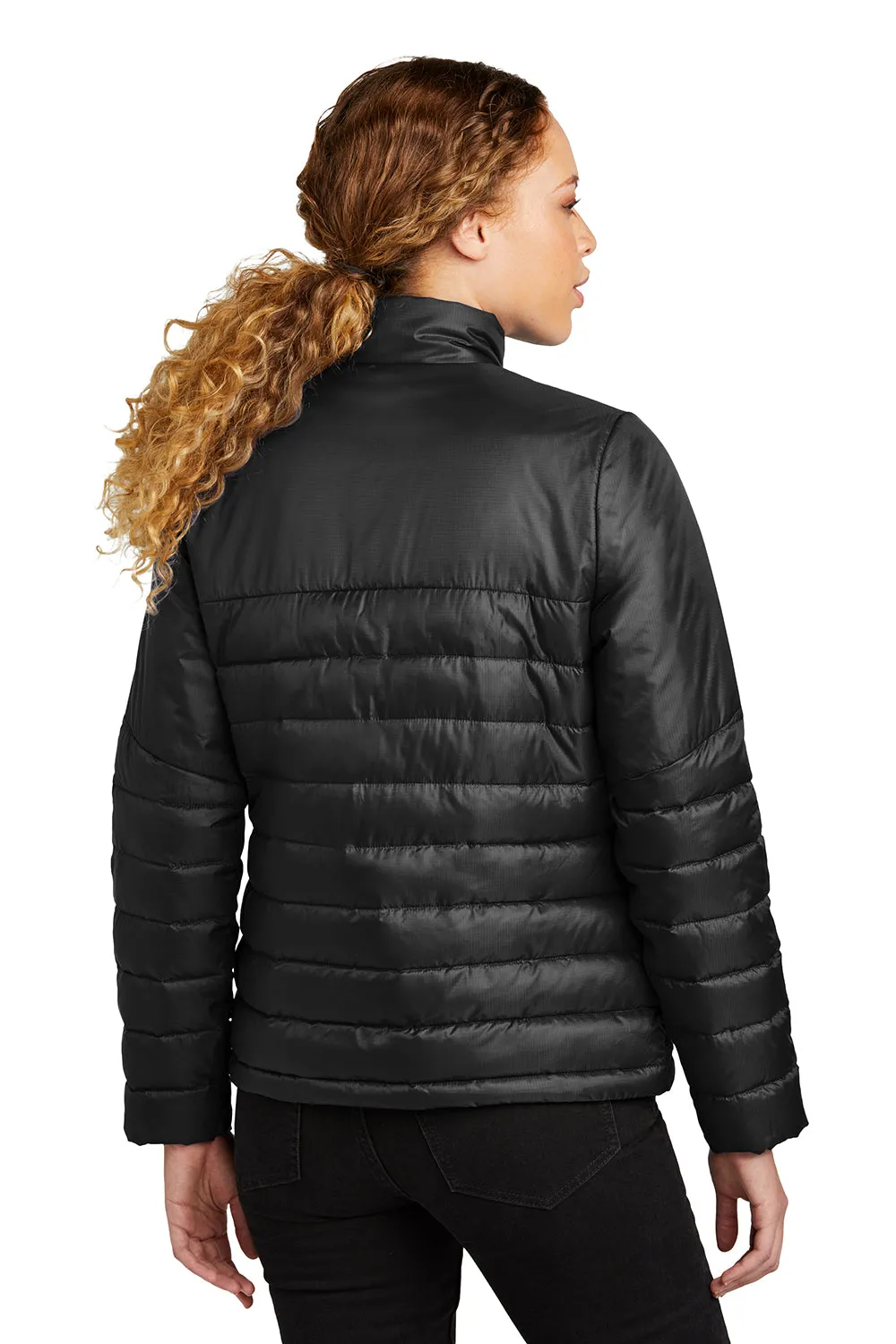 Eddie Bauer Womens Water Resistant Quilted Full Zip Jacket - Deep Black  Exquisite Clothing Eddie-Bauer