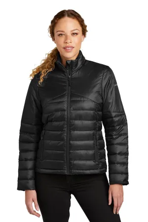 Eddie Bauer Womens Water Resistant Quilted Full Zip Jacket - Deep Black  Exquisite Clothing Eddie-Bauer