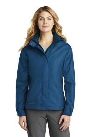 Eddie Bauer Womens Waterproof Full Zip Hooded Jacket - Deep Sea Blue  Exquisite Clothing Eddie-Bauer