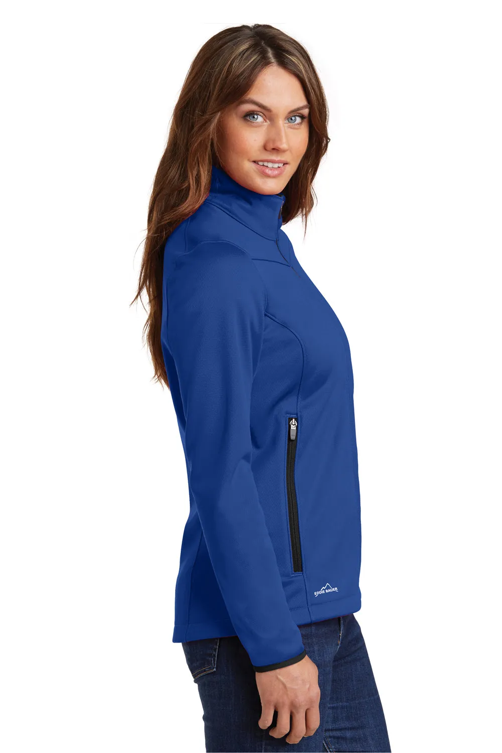 Eddie Bauer Womens Waterproof Full Zip Jacket - Cobalt Blue  Exquisite Clothing Eddie-Bauer