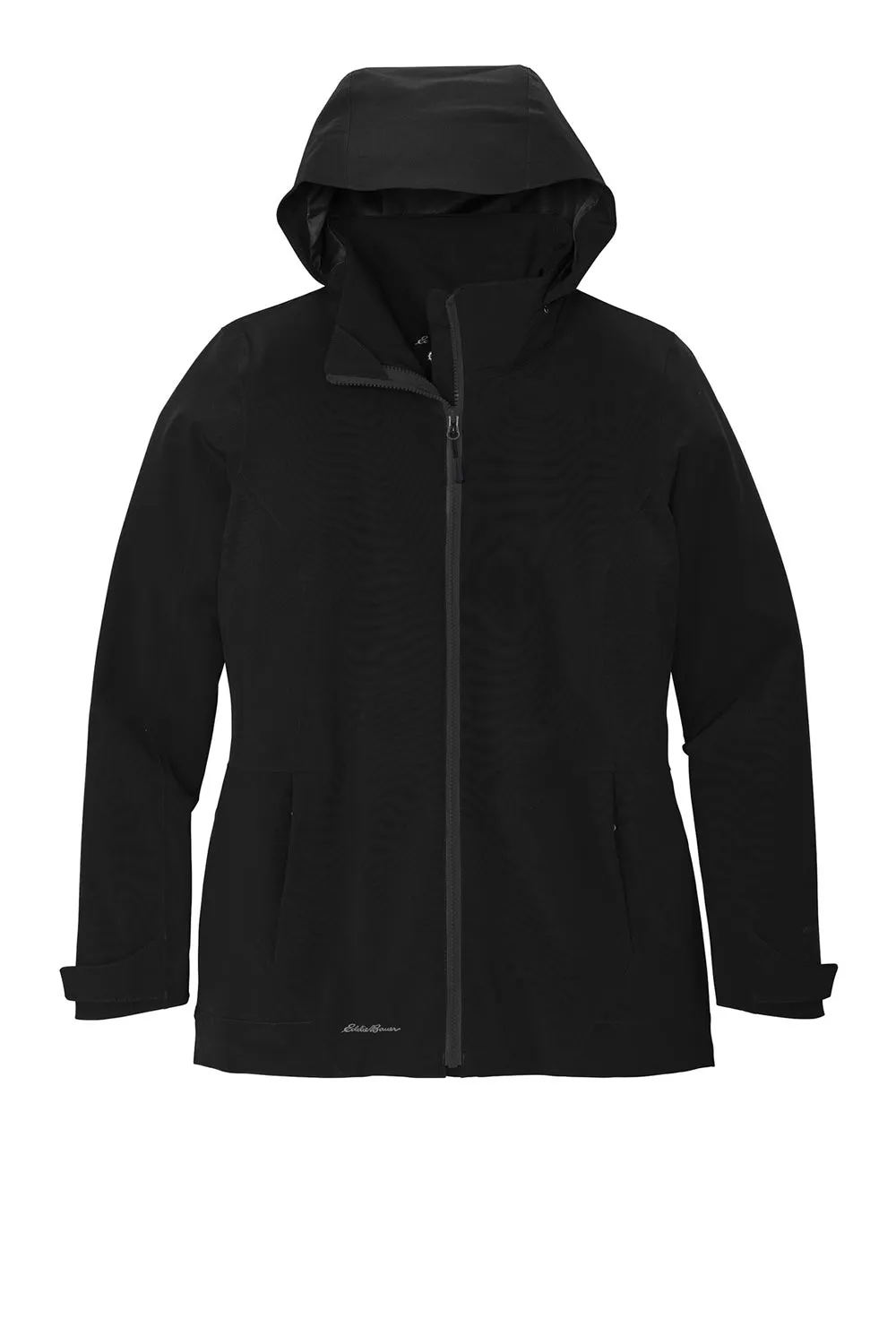 Eddie Bauer Womens WeatherEdge 3-in-1 Water Resistant Full Zip Hooded Jacket - Black/Storm Grey  Exquisite Clothing Eddie-Bauer