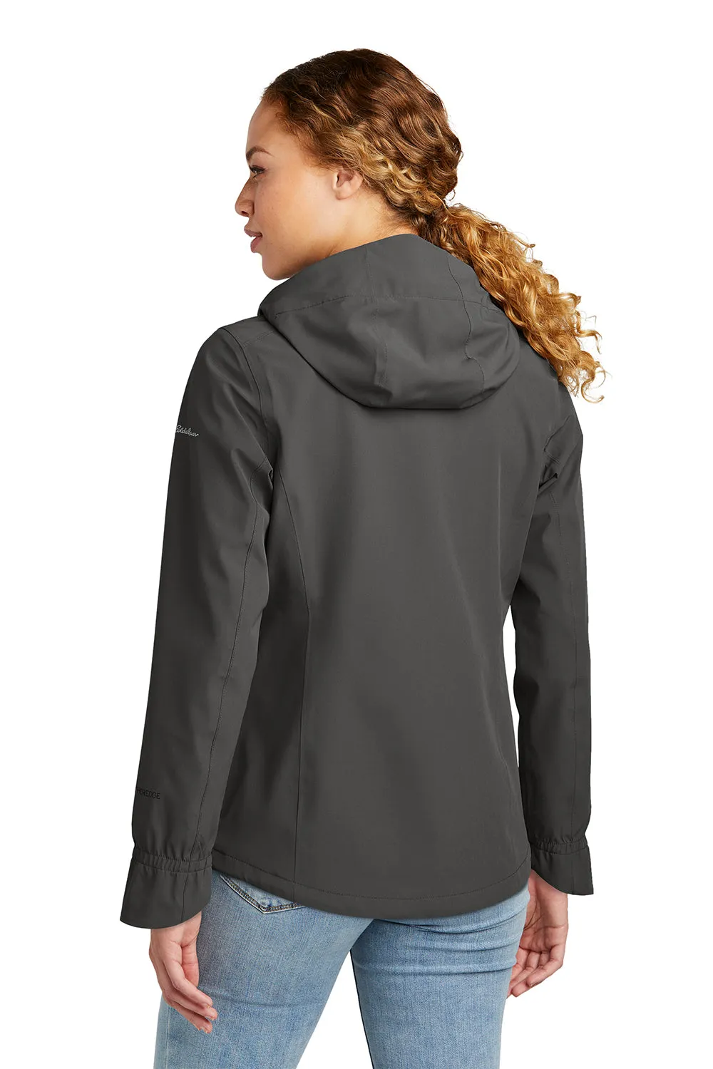 Eddie Bauer Womens WeatherEdge Plus Waterproof Full Zip Hooded Jacket - Iron Gate Grey  Exquisite Clothing Eddie-Bauer