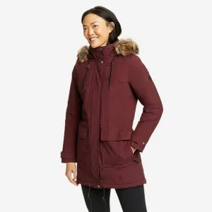 Eddie Bauer Women's Willamette Parka Jacket - Burgundy Eddie Bauer