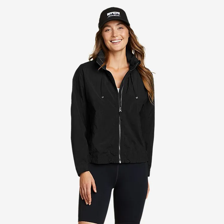 Eddie Bauer Women's WindPac Jacket - Black Eddie Bauer
