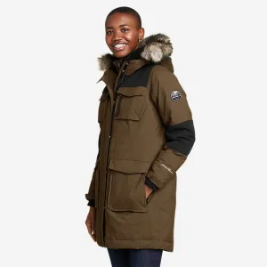 Eddie Bauer Women's Winter Coat Vinson Ops Down Parka Jacket - Burnt Orange Eddie Bauer