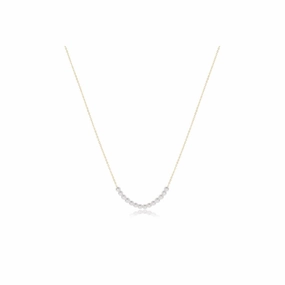 enewton 16" Necklace Gold - Classic Beaded Bliss - 4mm Pearl