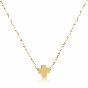 enewton 16" Necklace Gold - Signature Cross Gold