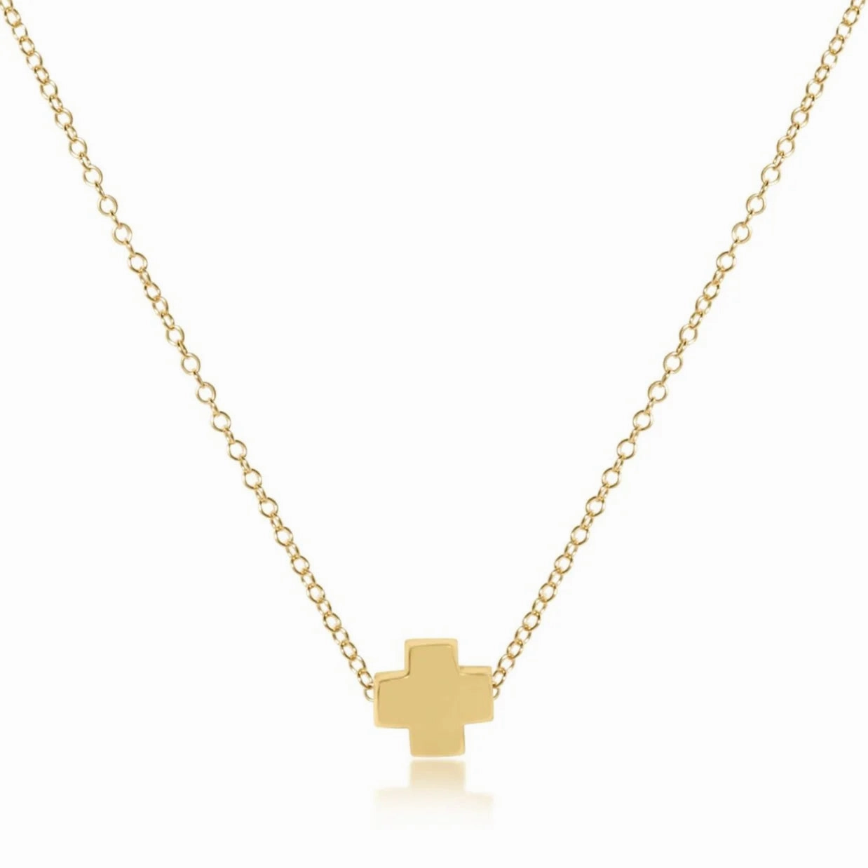 enewton 16" Necklace Gold - Signature Cross Gold