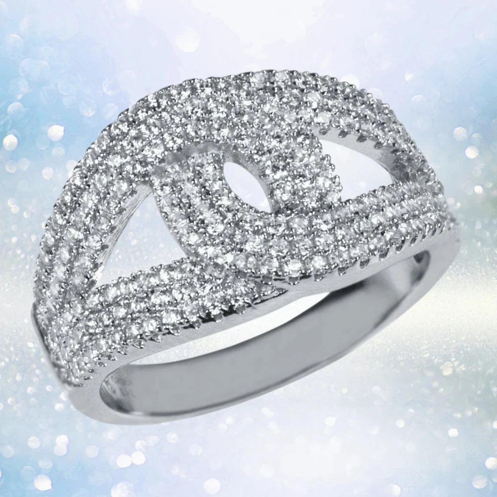 Eve Rhodium Ring