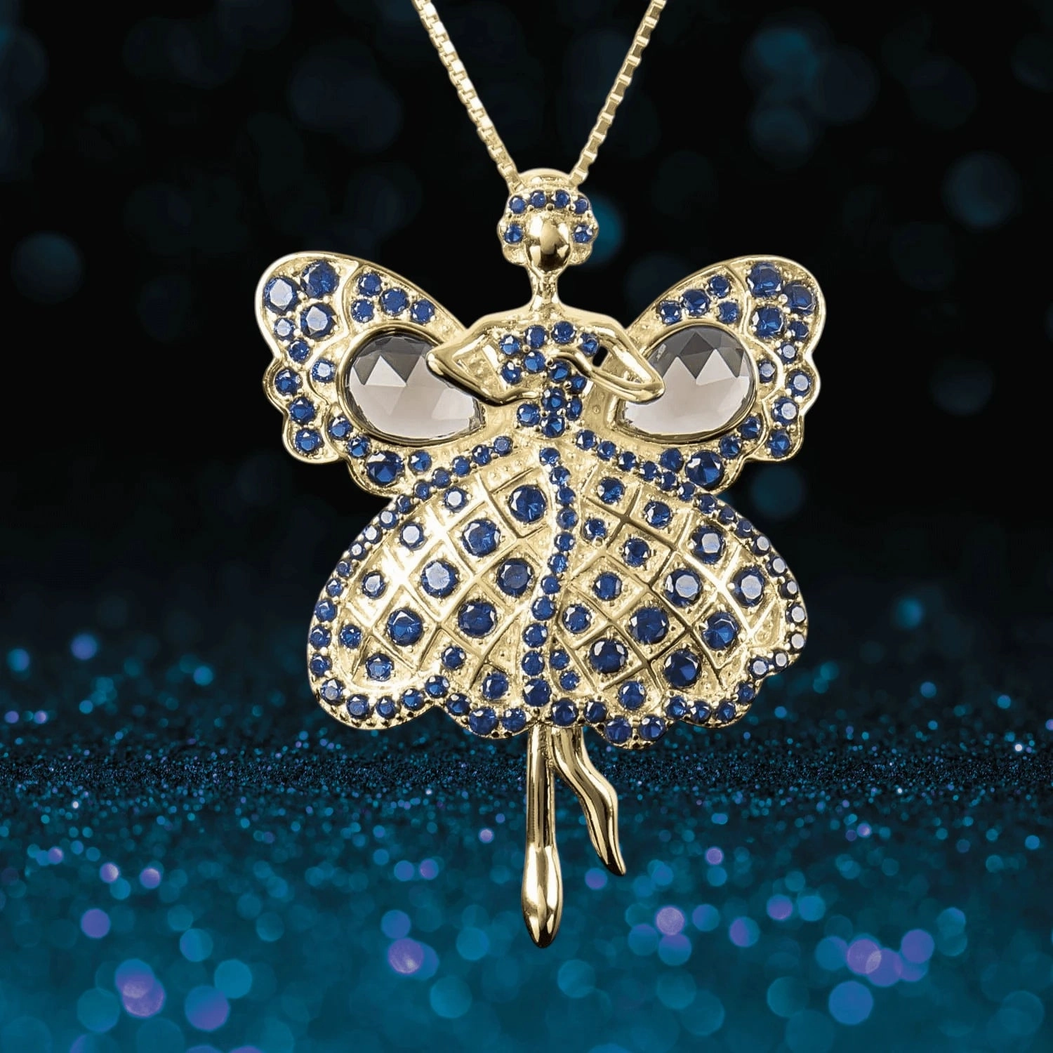 Fairy Dancer Gold Pendant