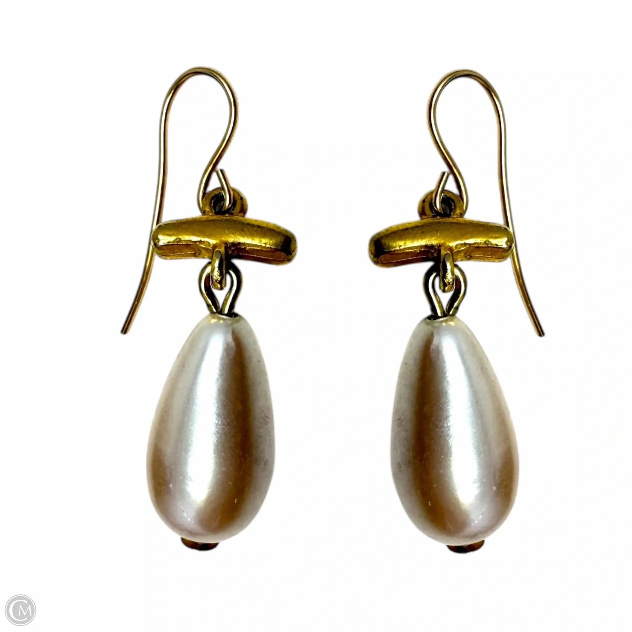 Faux Pearl Drop Earrings By Unbranded