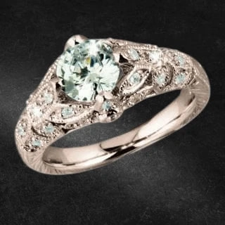Floral Vine Rose Gold Ring